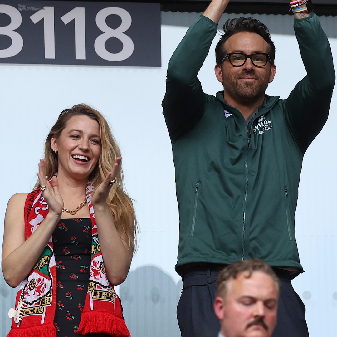 Blake Lively, Ryan Reynolds Are Couple Goals at Wrexham Game With Kids